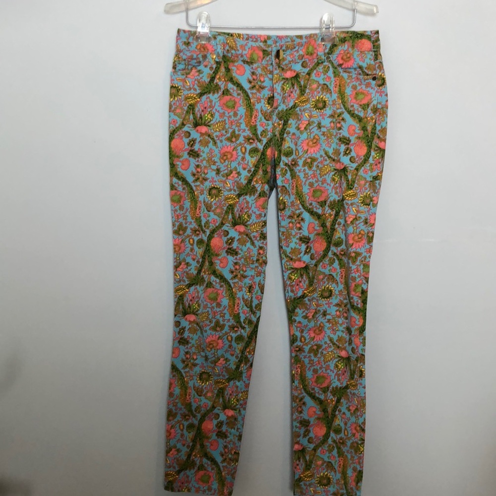 Cynthia Rowley Wild Print Straight Leg Jean